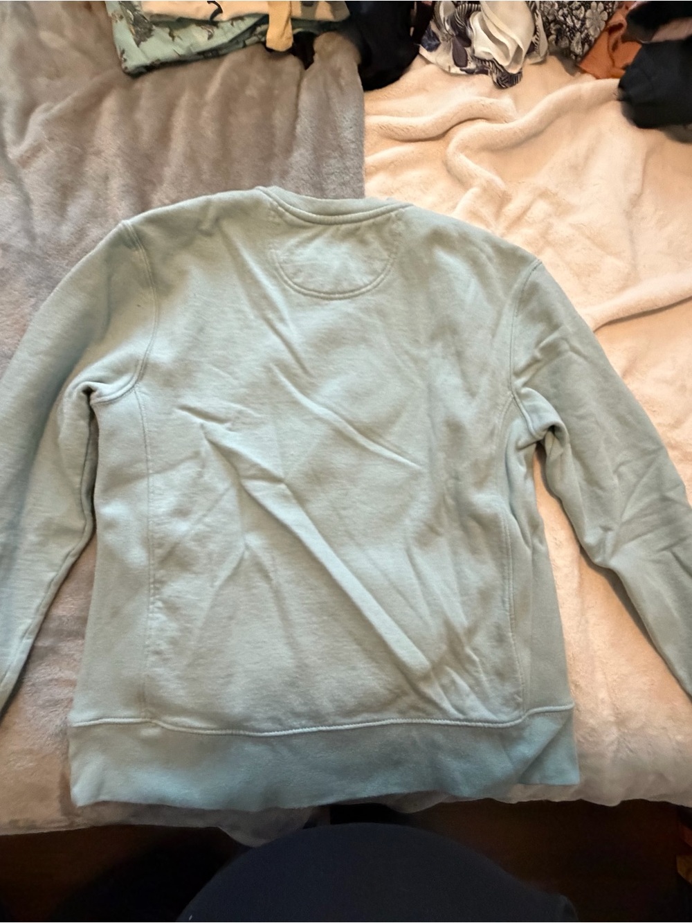 Life Is Good Light Blue Crewneck Sweatshirt with 'Winter Scene' - Picture 2 of 4
